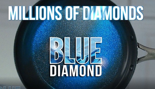 Blue Diamond 12-Piece Ceramic Non-Stick Cookware Set. Green