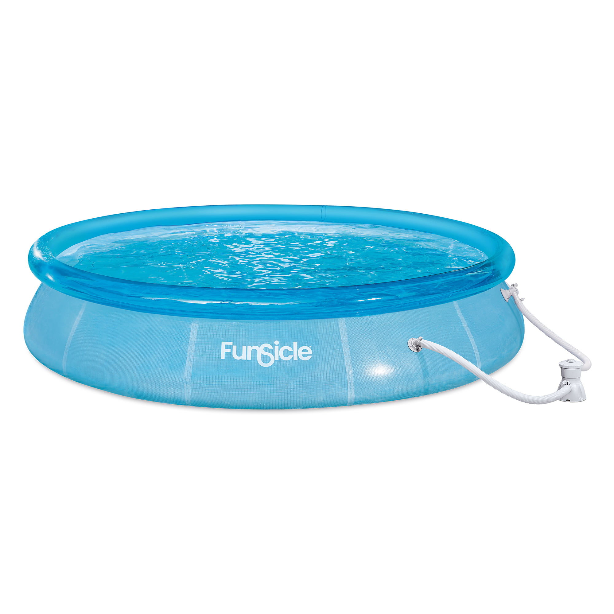 Funsicle  12ft x 30in Round Sea-Thru QuickSet Above Ground Pool with Cartridge Filter Pump. Age 6 & up