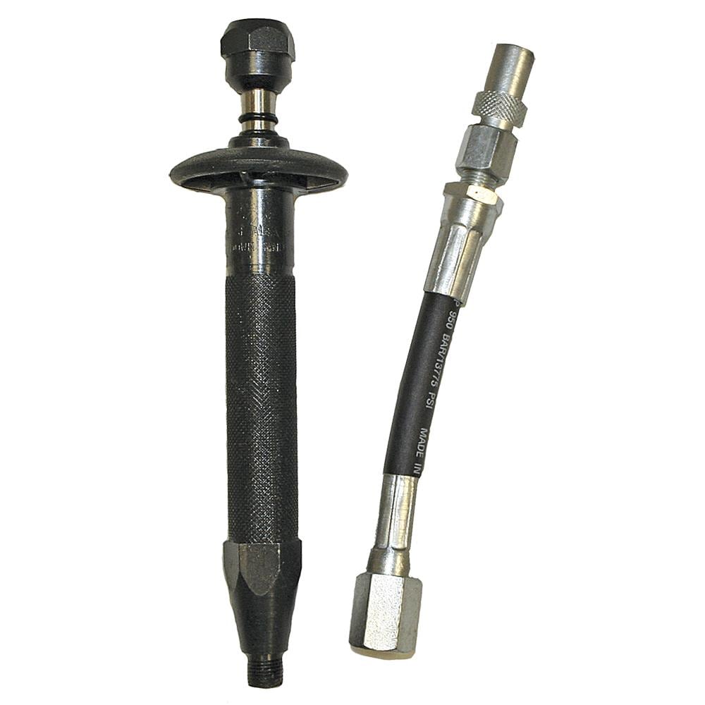 American Forge & Foundry Grease Fitting Unblocker with Built In Hand Guard. 2 Spare Piston Seals