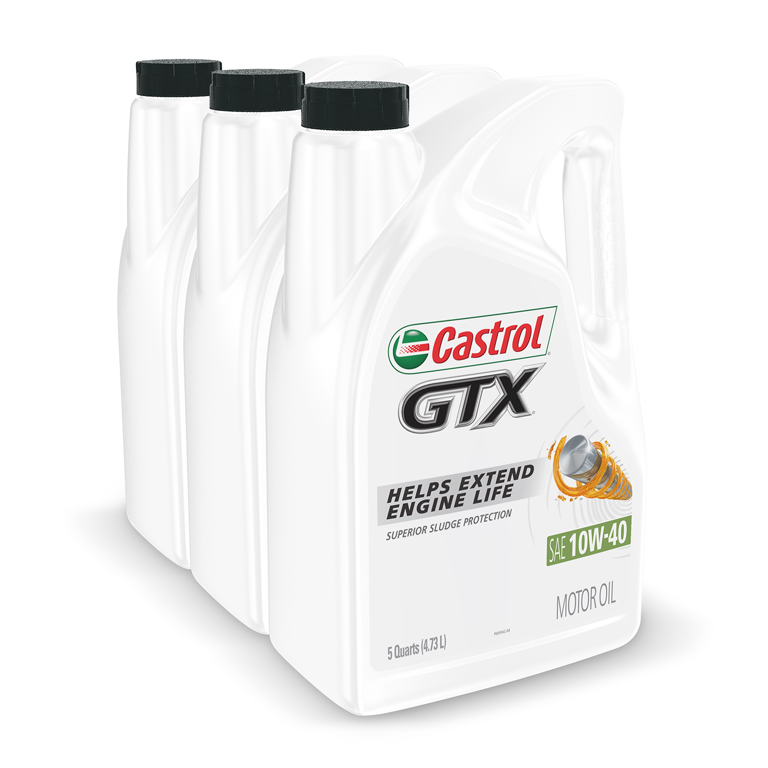 Castrol GTX 10W-40 Conventional Motor Oil. 5 Quarts. Case of 3