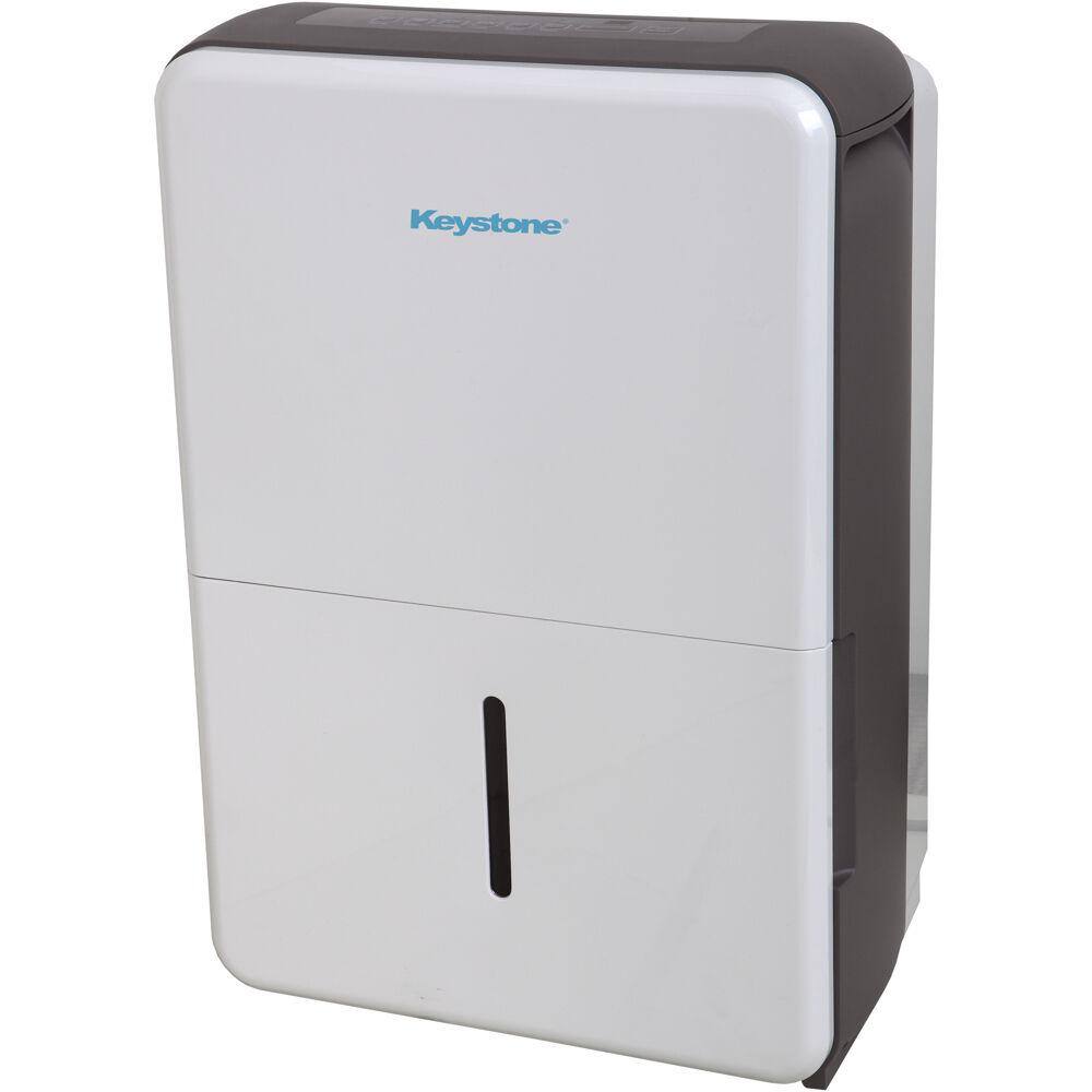 Keystone KSTAD354E Energy Star 35-Pint Dehumidifier for up to 3.000 Sq.Ft. LED Display Timer Portable w/Wheels Auto-Shutoff