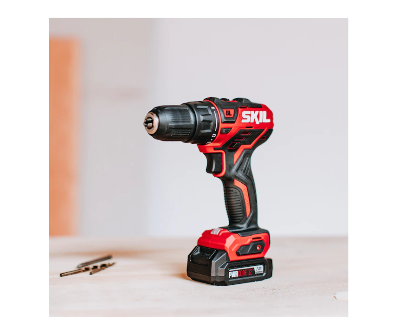 SKIL CB736701 2-Tool Drill Kit: PWRCore 12 Brushless 12V 1/2 Inch Cordless Drill Driver and 1/4 Inch Hex Impact Driver. Includes Two 2.0Ah Lithium Batteries and One PWRJump Charger