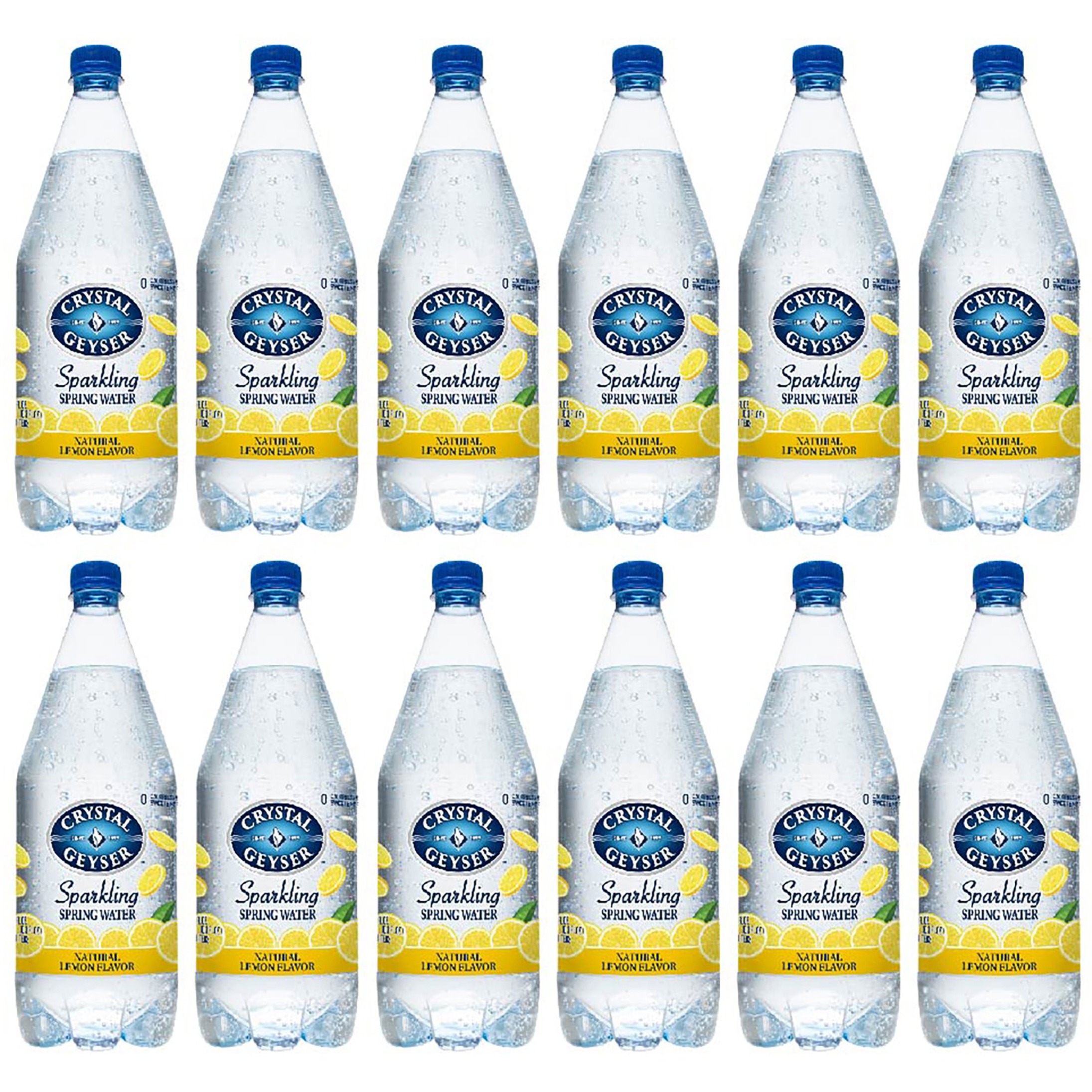 Crystal Geyser Natural Lemon Sparkling Spring Water