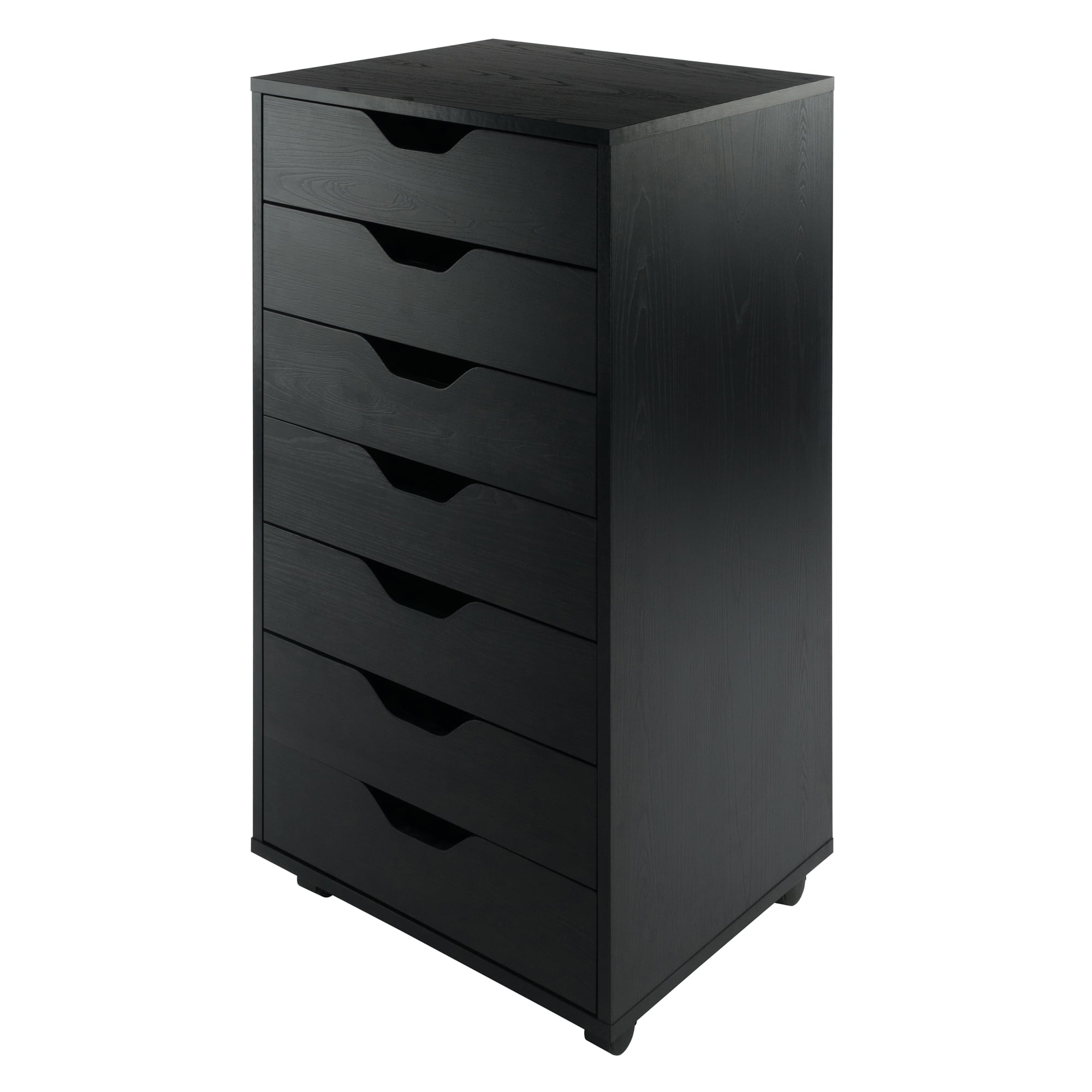 Winsome Wood Halifax 7-Drawer Cabinet. Black