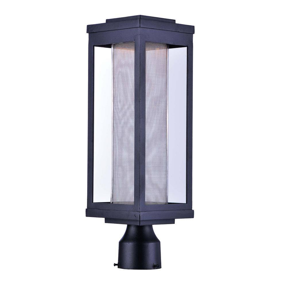 Maxim Lighting  Salon 6 in. Wide 1-Light Outdoor Black Integrated LED Post Light