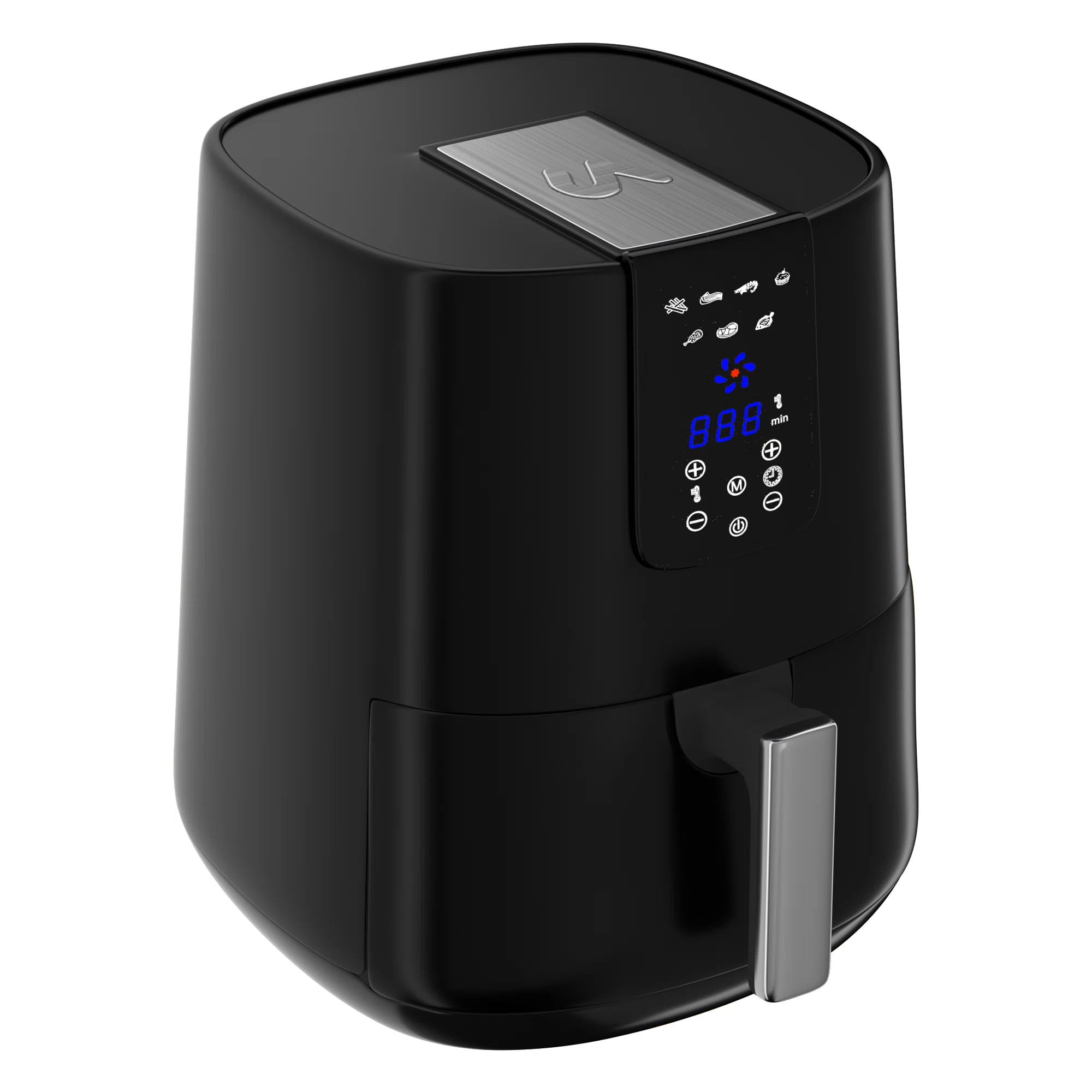 Uber Appliance Air Fryer XL - High Power Oven Kitchen Appliances-Best Seller Large Air Fryer 5 Qt Digital Display with 8 Pre-Set Functions. 5 quart. Black