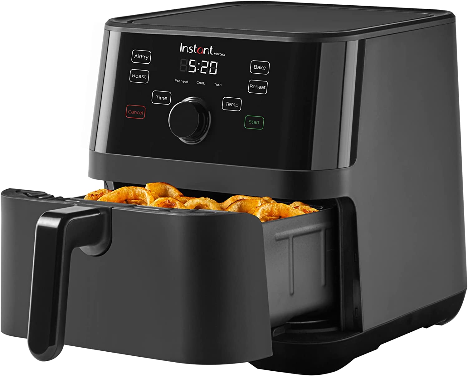 Instant Pot Vortex 5.7QT Large Air Fryer Oven Combo. Customizable Smart Cooking Programs. Digital Touchscreen. Nonstick and Dishwasher-Safe Basket. Includes Free App with over 1900 Recipes