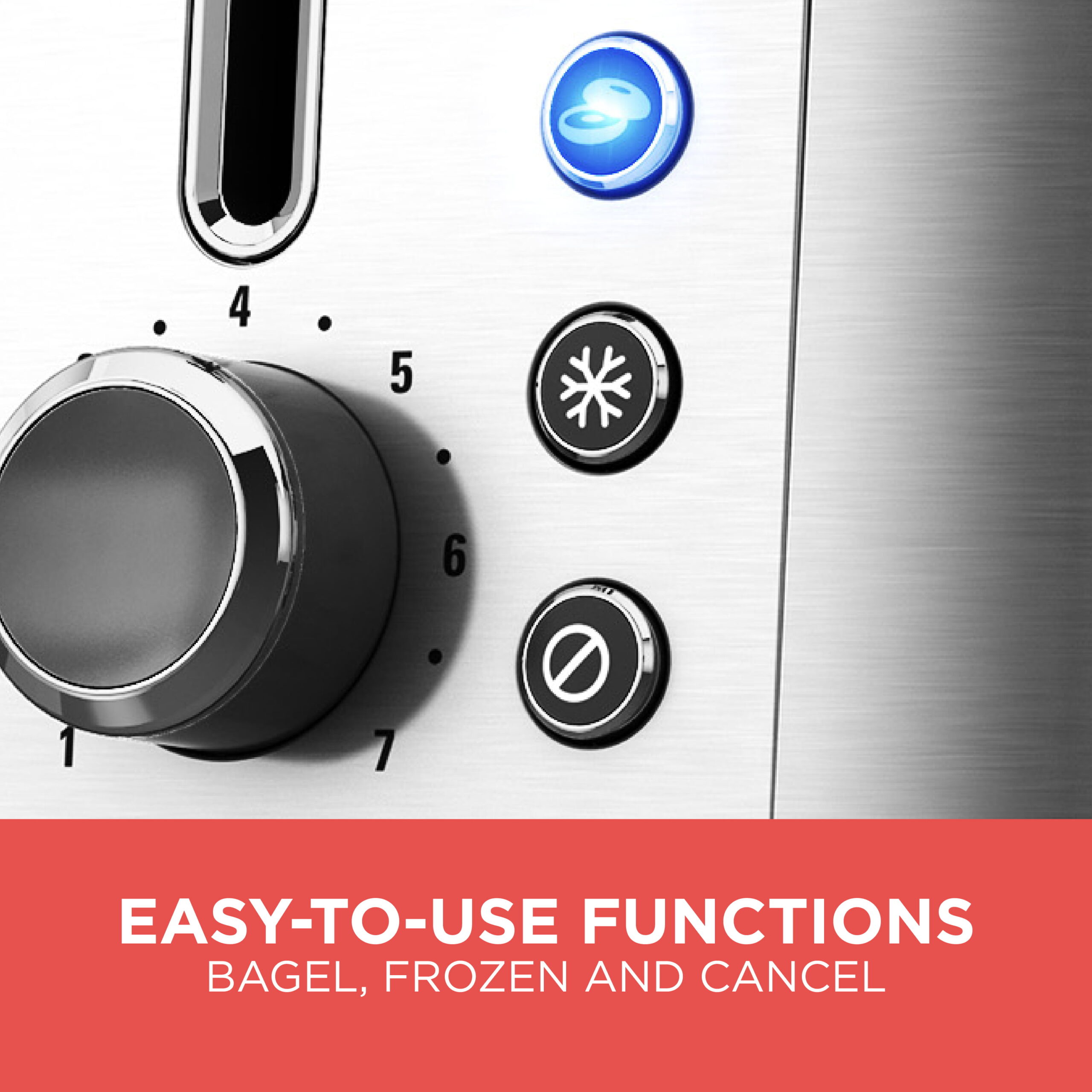 BLACK+DECKER Rapid Toast 2-Slice Toaster. Stainless Steel. TR3500SD