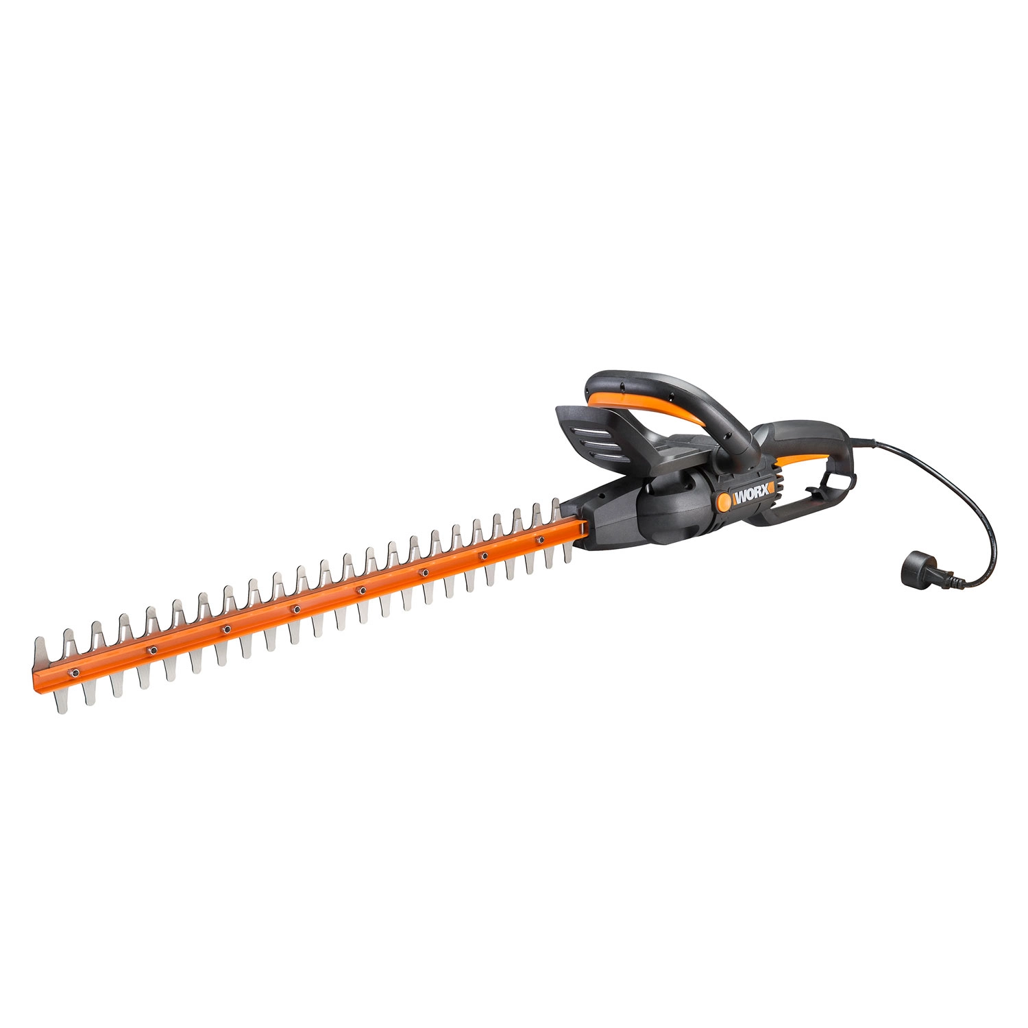 WORX WG217 4.5 Amp 24″ Rotating Head Electric Hedge Trimmer. 24 inches. Black