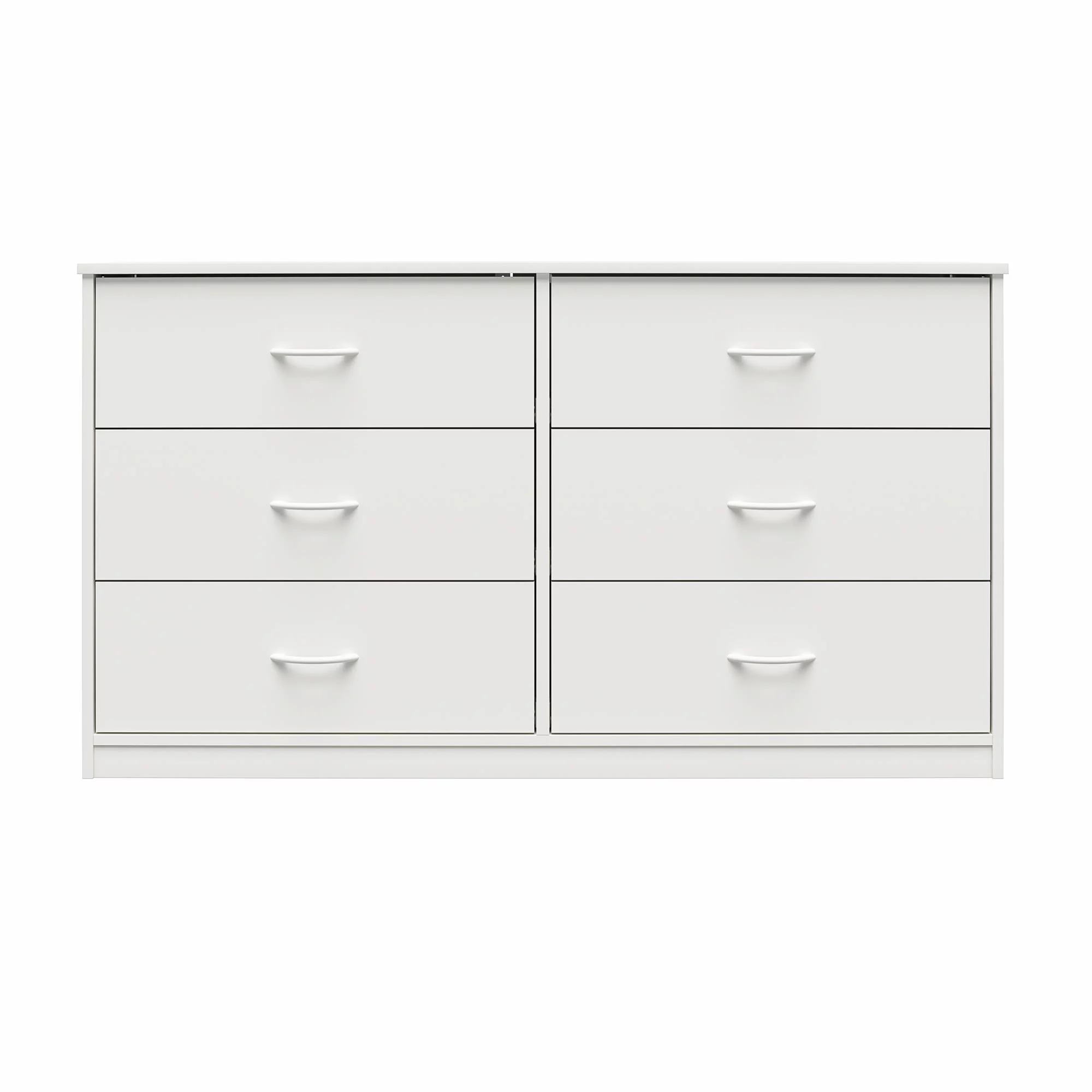 Mainstays Classic 6 Drawer Dresser. White