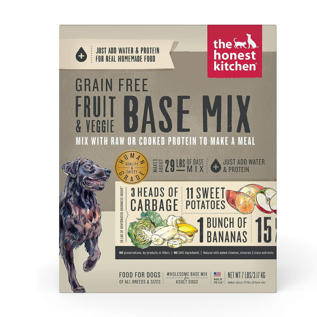 The Honest Kitchen Dehydrated Grain Free Fruit & Veggie Base Mix Recipe Dog Food. 7 lbs.