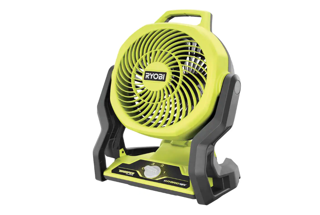 RYOBI PCL811B ONE+ 18V Cordless Hybrid WHISPER SERIES 7-1/2 in. Fan (Tool Only)