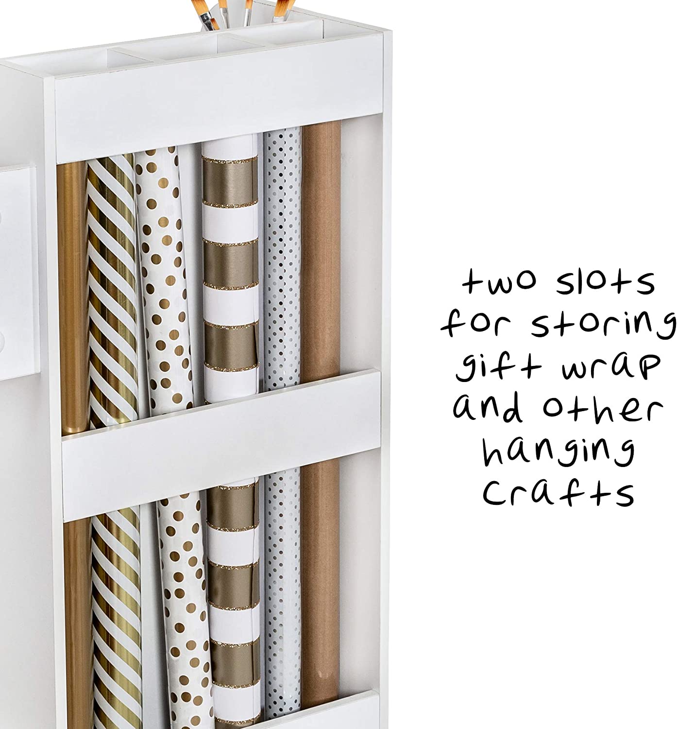 Honey-Can-Do Rolling Craft Storage Cart. White