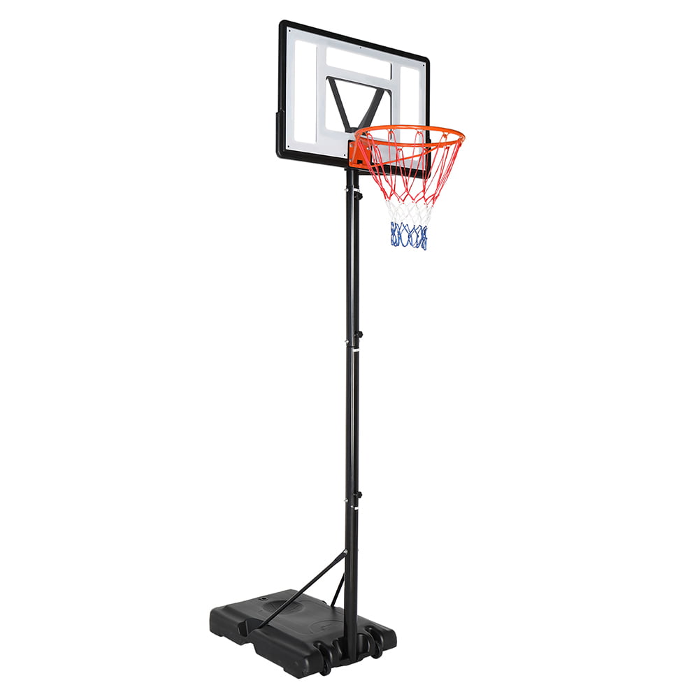 Ktaxon 35in 8ft -10ft Height Adjustable Portable Basketball Hoop System. Grow-to-Pro Basketball Stand Net Goal. with Wheels. for Youth Junior Indoor/Outdoor