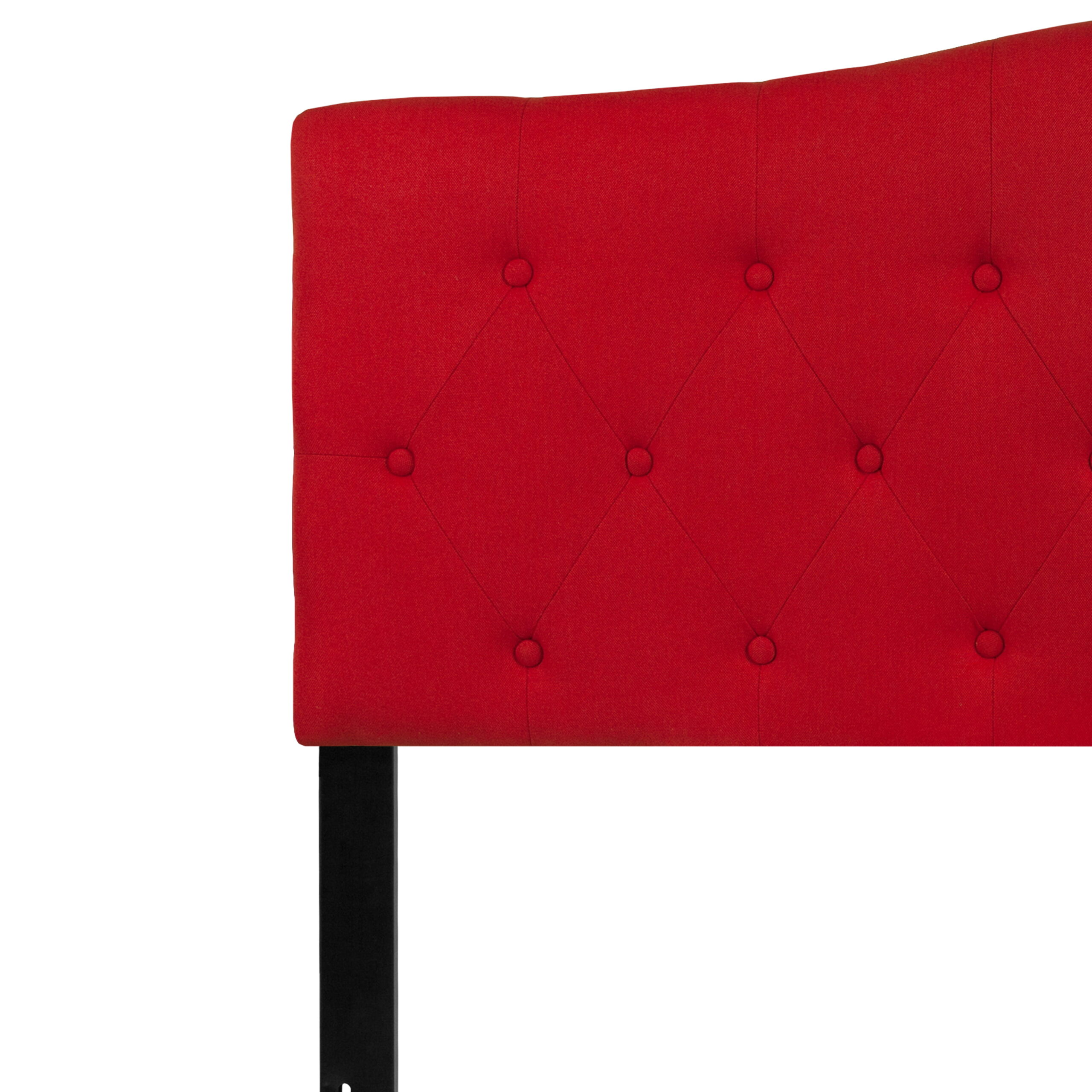 Flash Furniture Cambridge Tufted Upholstered Queen Size Headboard in Red Fabric