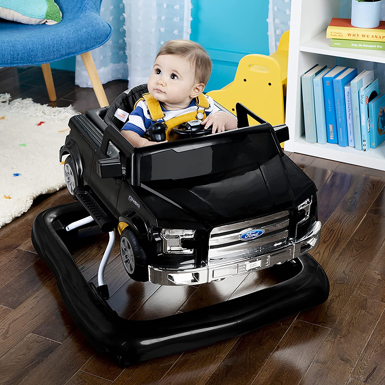 Bright Starts Ways to Play Walker™ - Ford F-150. Agate Black. 4-in-1 Walker Ages 6 Months+