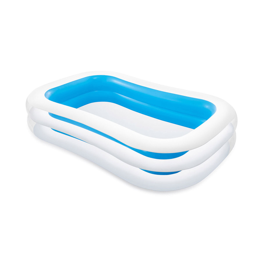Intex Swim Center 198 Gallon Inflatable Family Swimming Pool. Blue (6 Pack)