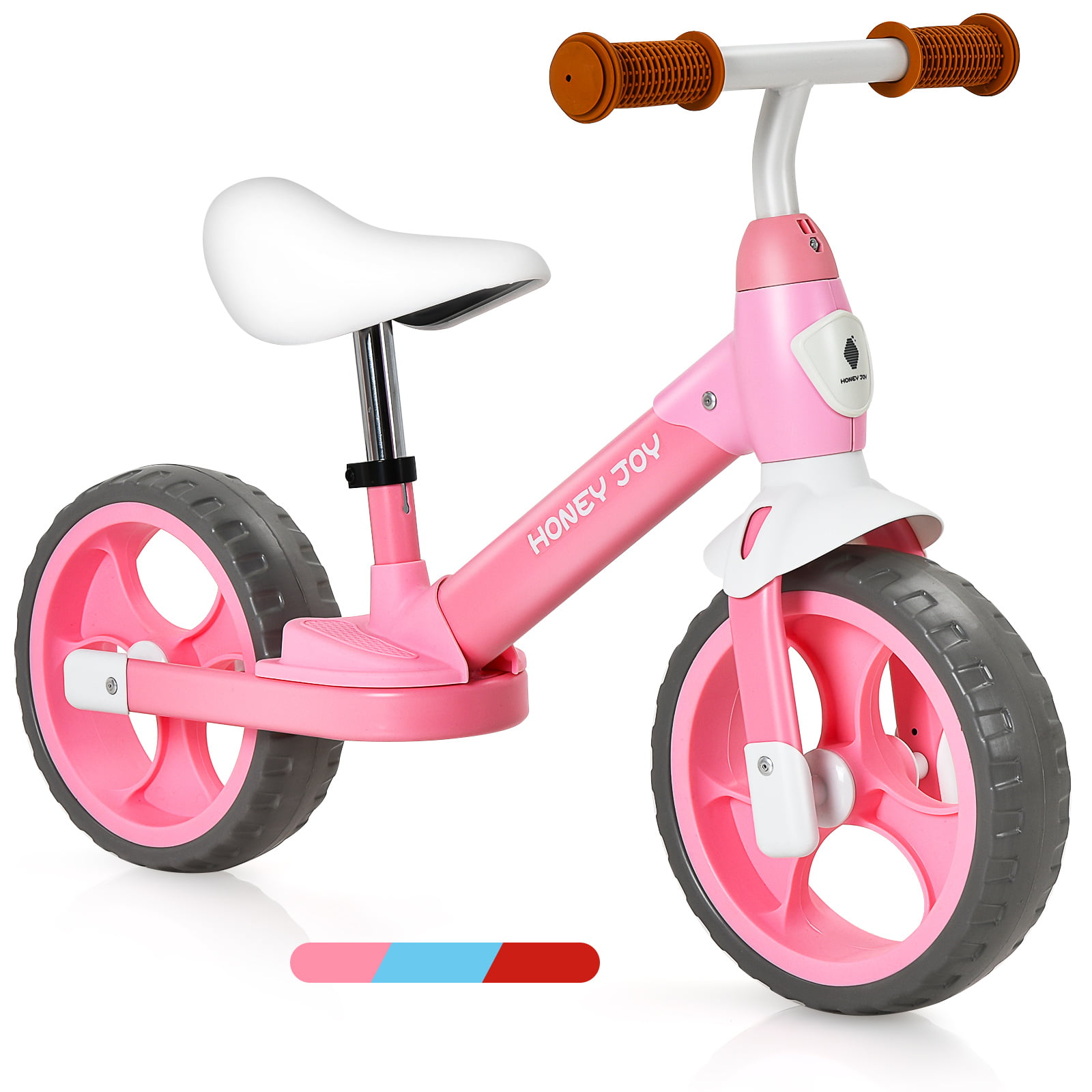 Infans Kids Balance Bike Toddler Training Bicycle w/ Feetrests for 2-5 Years Old Pink