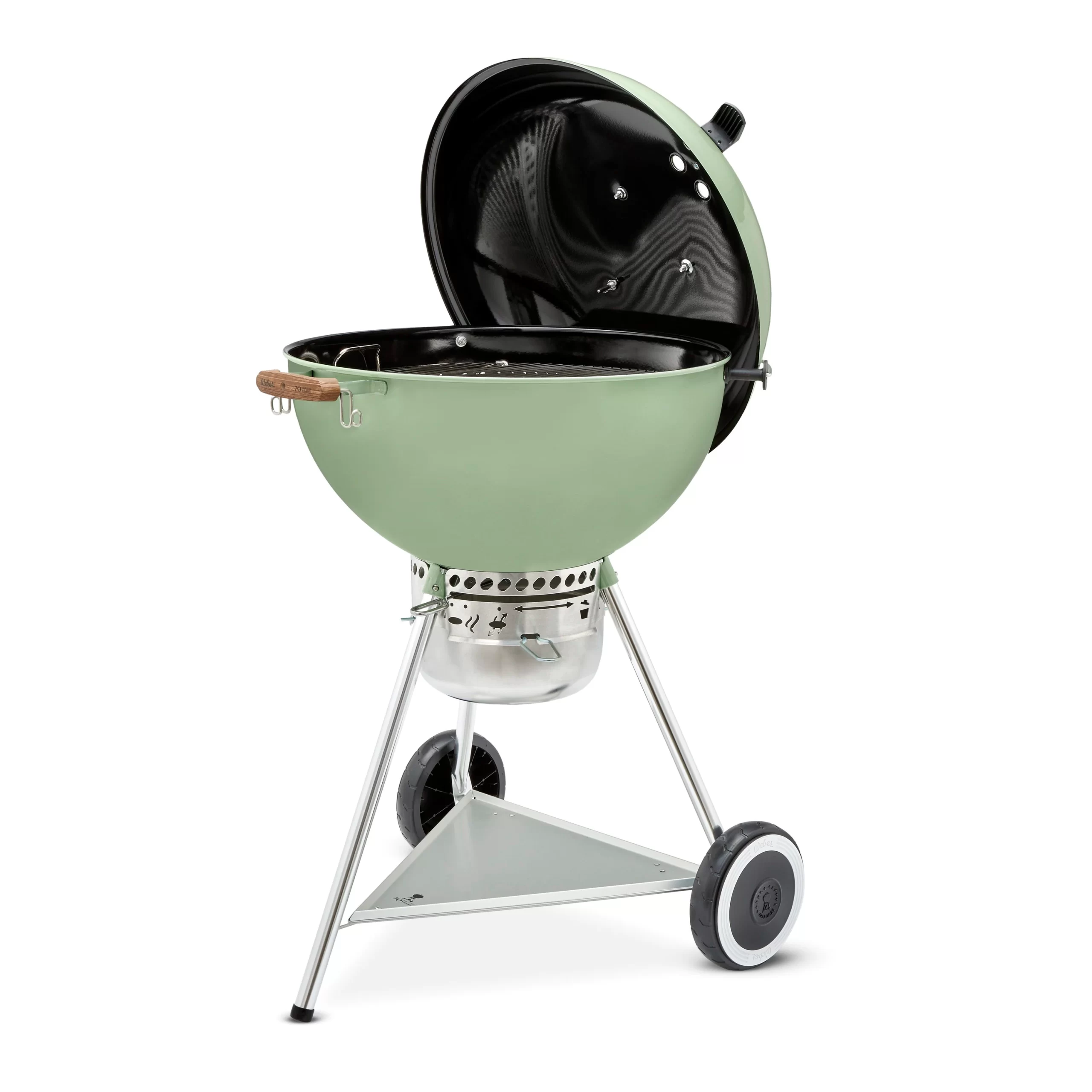 Weber 19525001 70th Anniversary Kettle 22-in W Diner Green Kettle Charcoal Grill