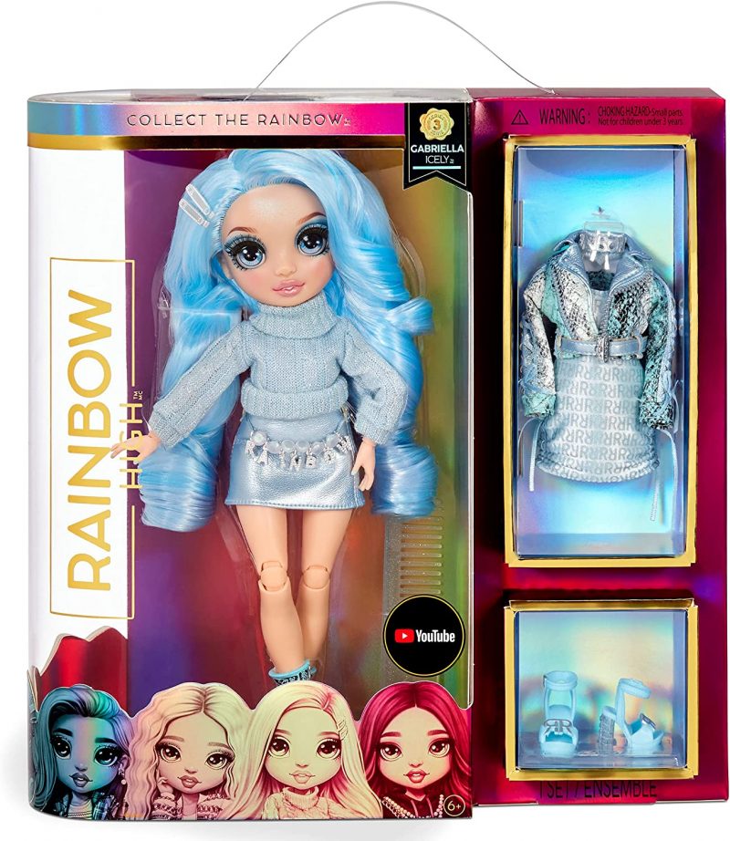 Rainbow High Series 3 Gabriella Icely Fashion Doll – Ice. 2 Designer Outfits