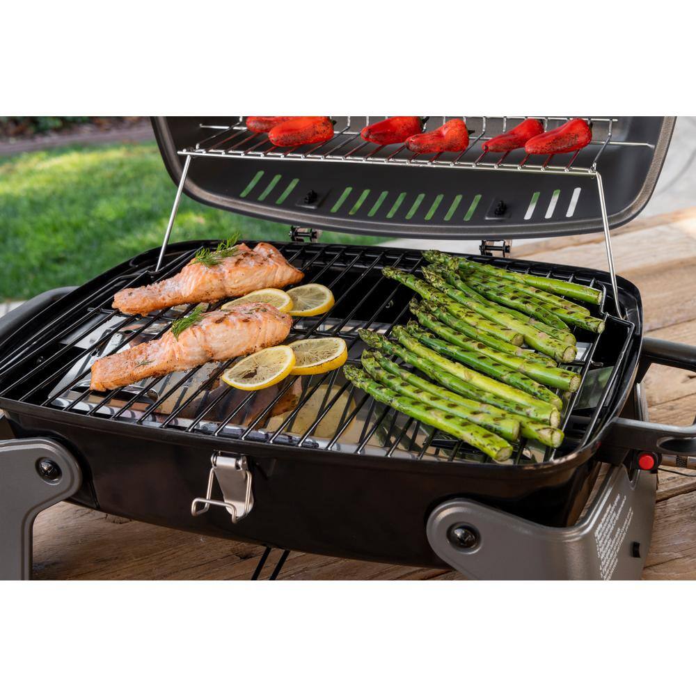 Nexgrill 820-0065B 1-Burner Portable Propane Gas Table Top Grill in Black
