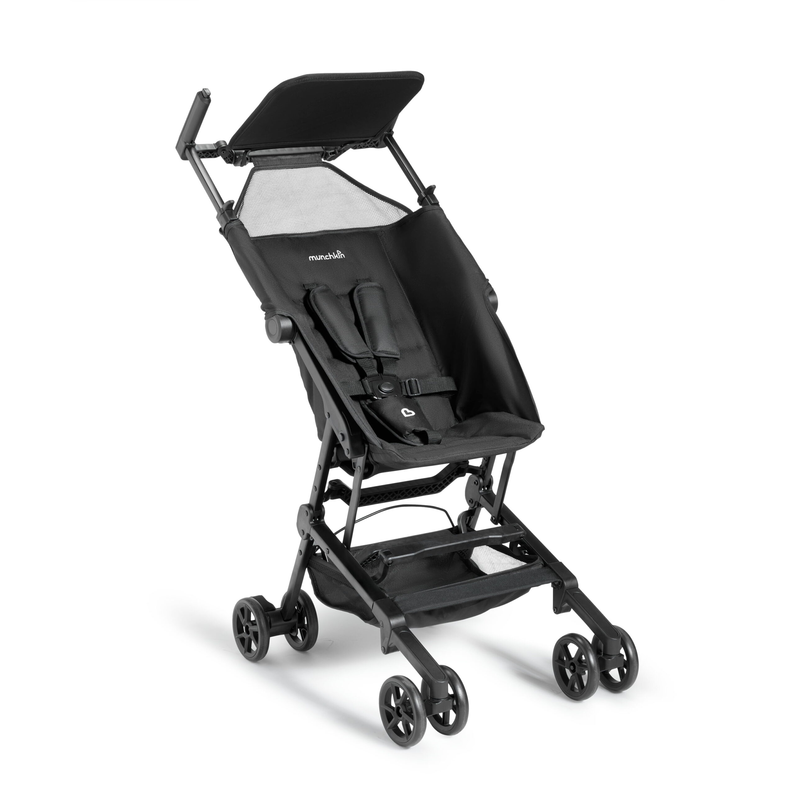 Munchkin Sparrow Ultra Compact and Portable Travel Stroller. Lightweight. Black