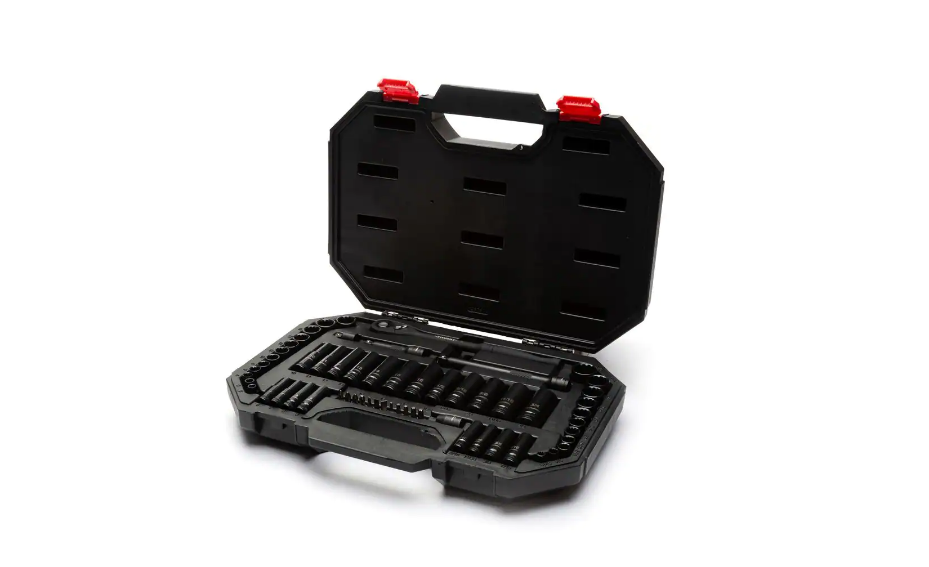 Husky H10060MTSRM 3/8 in. Drive 100-Position Universal SAE and Metric Mechanics Tool Set (60-Piece)