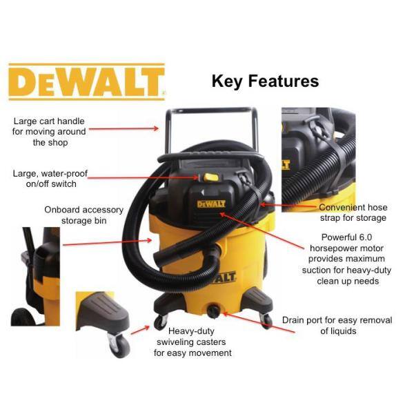 DEWALT DXV14P 14 Gal. Poly Wet/Dry Vac