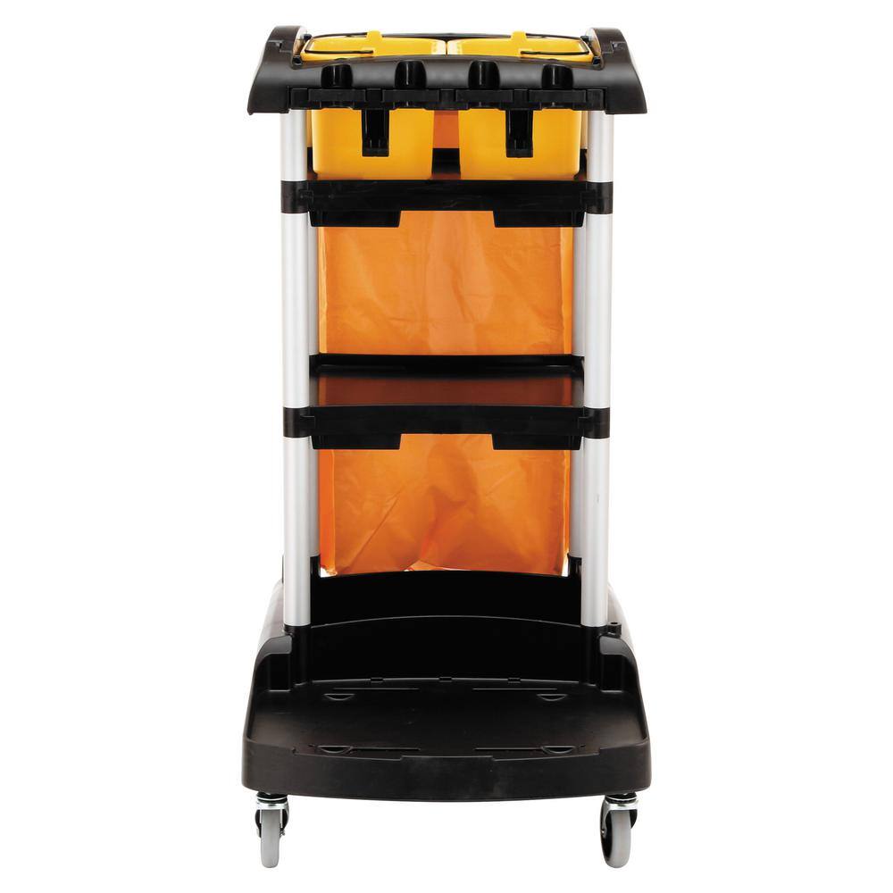 Rubbermaid Commercial Products RCP9T7200BK High Capacity Cleaning Cart