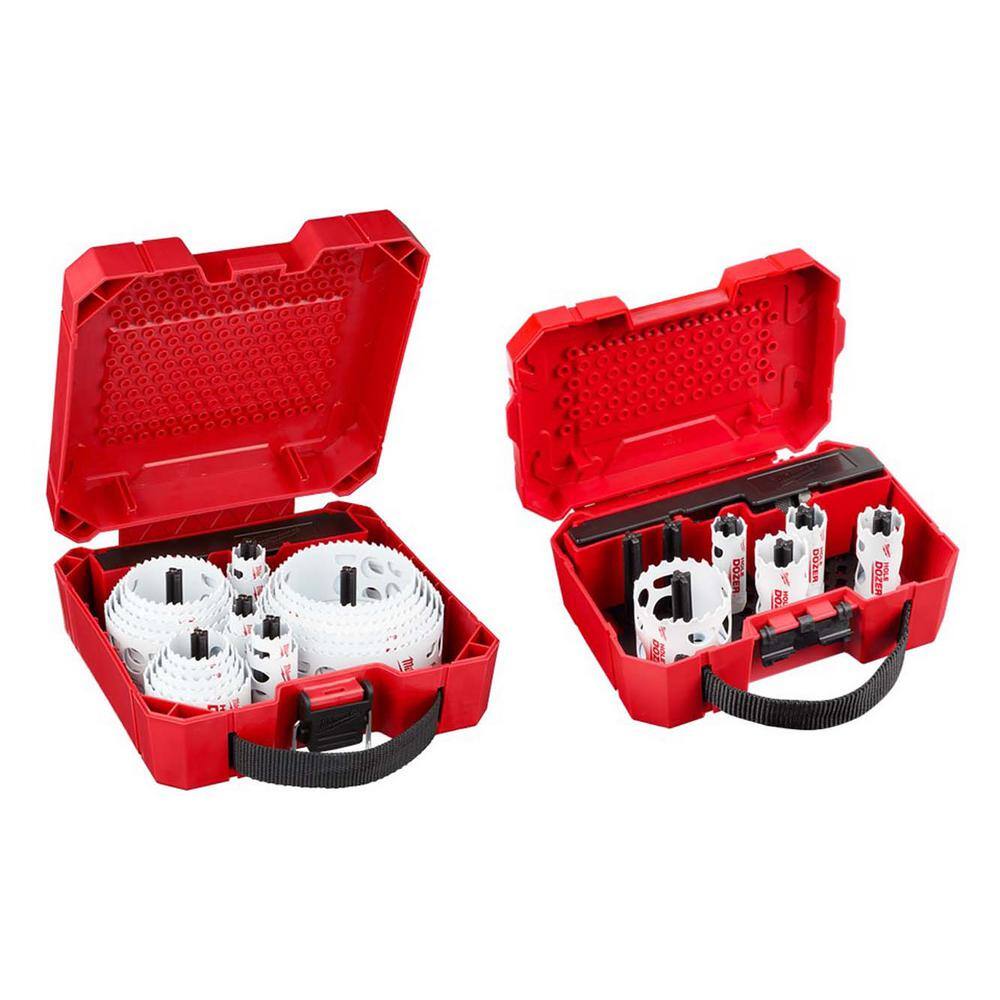 Milwaukee 49-22-4185-49-22-4040 Hole Dozer General Purpose Bi-Metal Hole Saw Set (35-Piece)