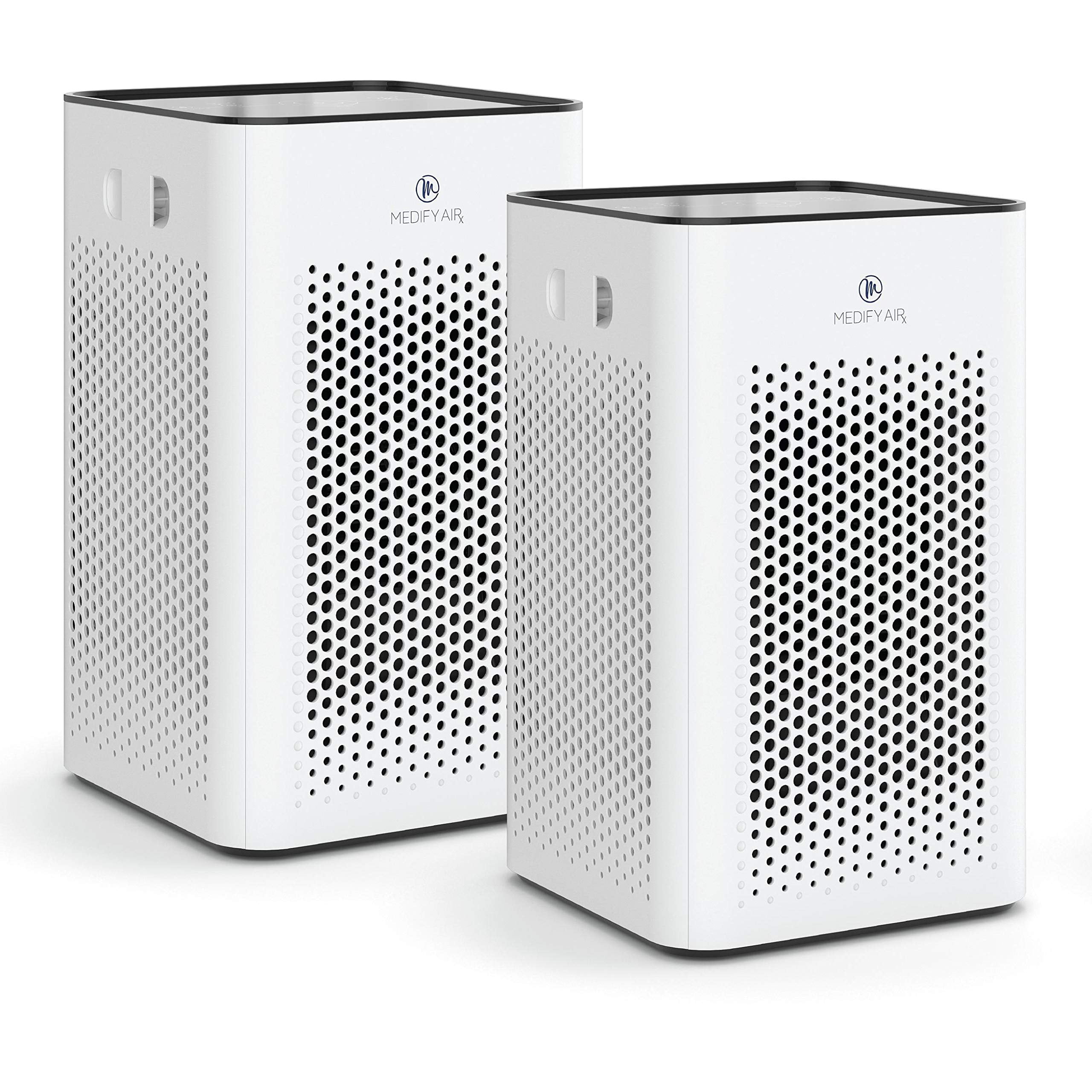 Medify MA-25 Air Purifier with H13 True HEPA Filter | 500 sq ft Coverage | for Allergens. Wildfire Smoke. Dust. Odors. Pollen. Pet Dander | Quiet 99.9% Removal to 0.1 Microns | White. 1-Pack