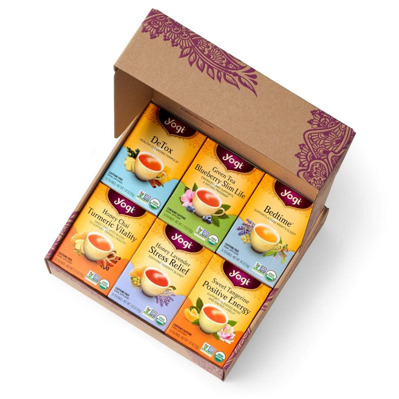 Yogi Tea Favorites Variety Pack Gift Box. 6 Pack. 96 Tea Bags