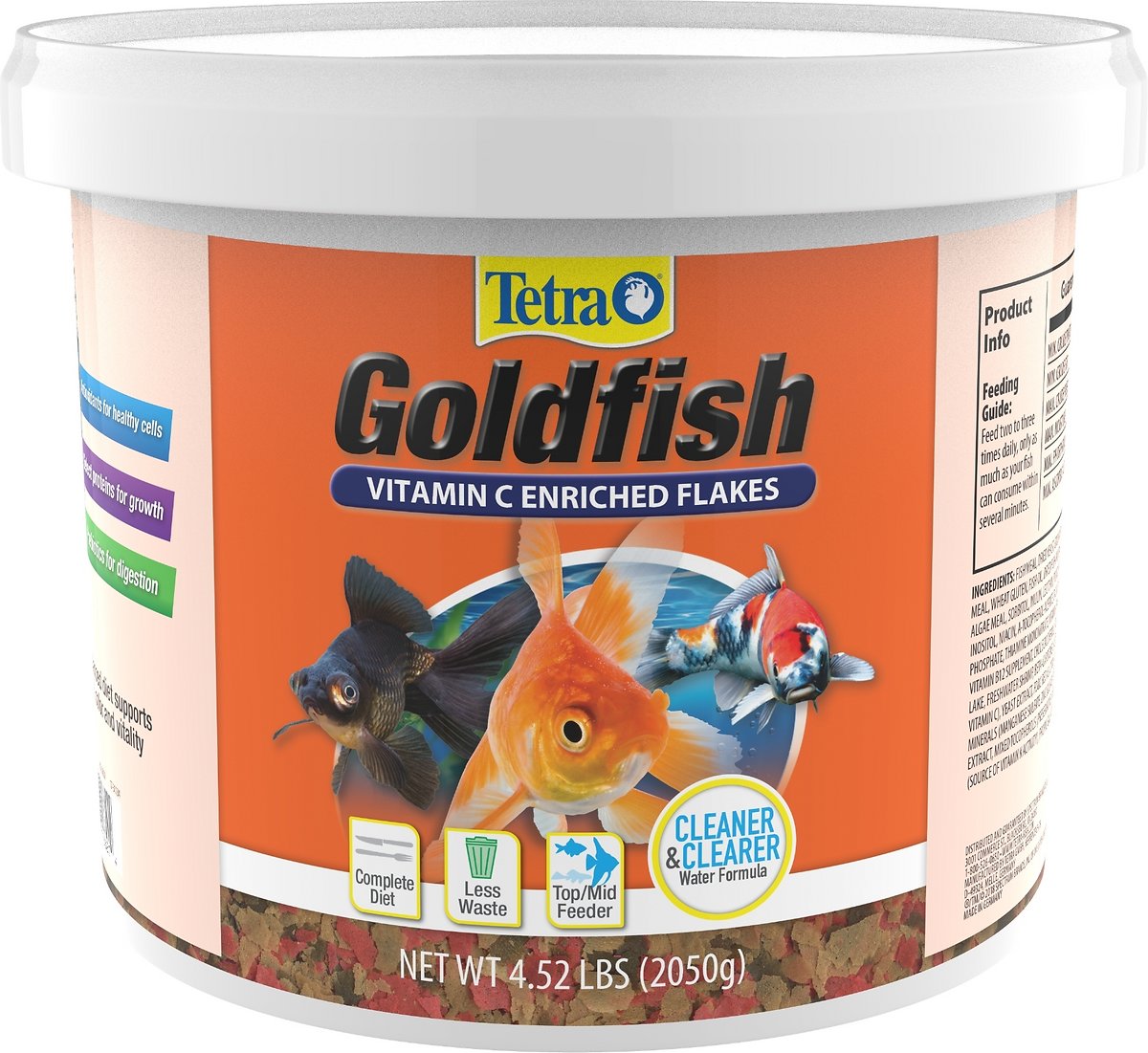 TetraFin Goldfish Flakes Fish Food. 4.52 Pound (Pack of 1)