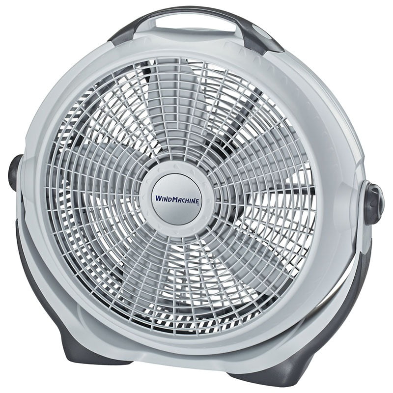 Lasko 20-Inch Wind Machine Floor Fan with 3 Speeds and Built-In Carry Handle