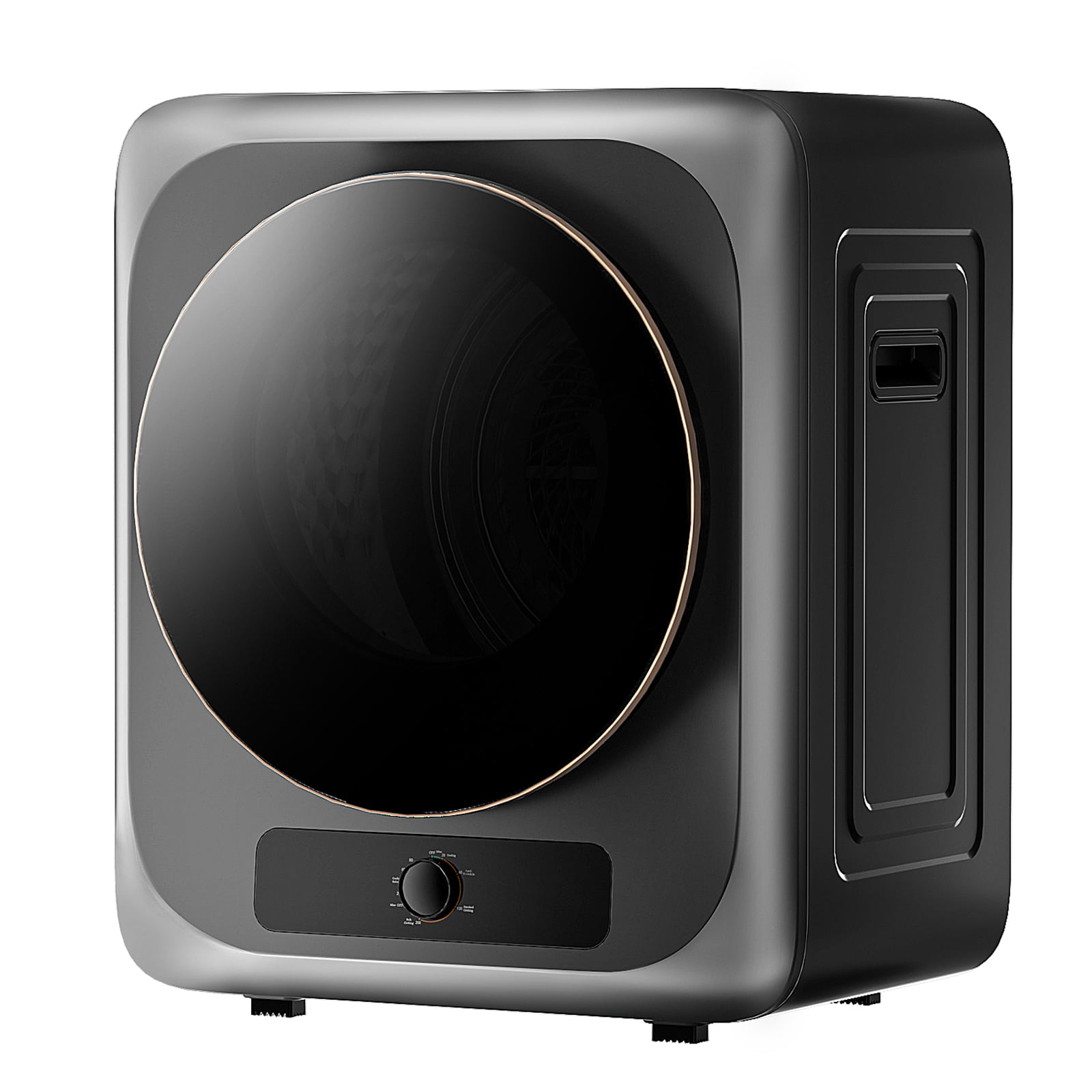 Auertech Electric Portable Tumble Compact Laundry Dryer with Stainless Steel Tub Grey