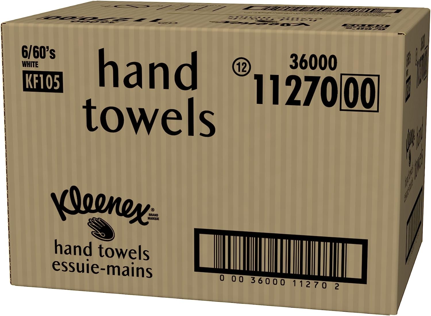 Kleenex White Hand Towels. 60 Count (Pack of 6)