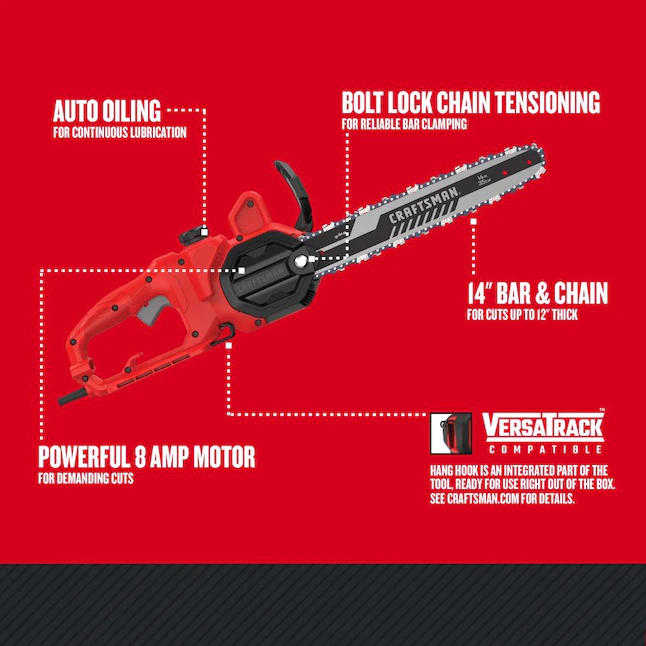 CRAFTSMAN  8 Amps 14-in Corded Electric Chainsaw