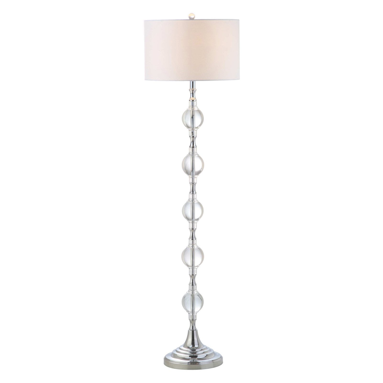 Safavieh Lucida 60 in. High Floor Lamp. Chrome/Clear