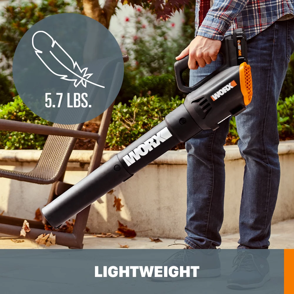 Worx WG928 Power Share 20V Cordless Lit-Ion 12in String Trimmer and Leaf Blower Combo Kit (2 Tool) with 2 Batteries & Charger