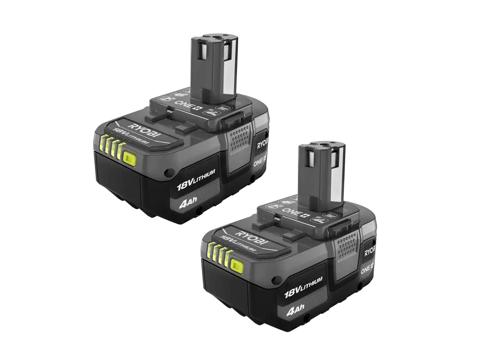 RYOBI PBP2005 ONE+ 18V Lithium-Ion 4.0 Ah Battery (2-Pack)
