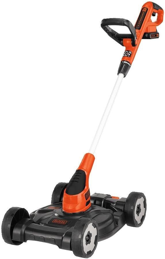 BLACK+DECKER Cordless Lawn Mower. String Trimmer. Edger. 3-in-1 (MTC220). 12-Inch