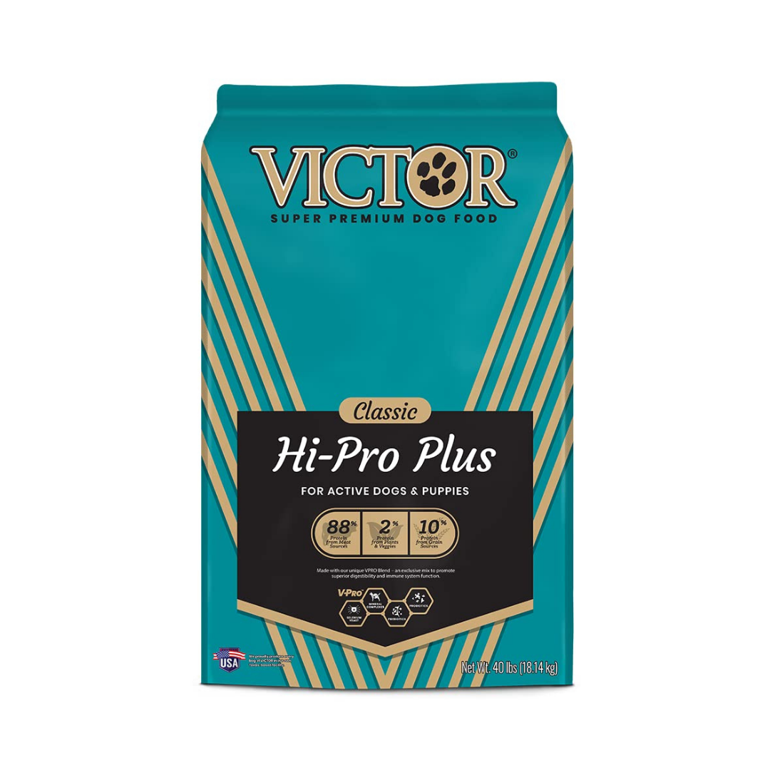 VICTOR Super Premium Dog Food – Hi-Pro Plus Dry Dog Food – 30% Protein. Gluten Free - 40lbs