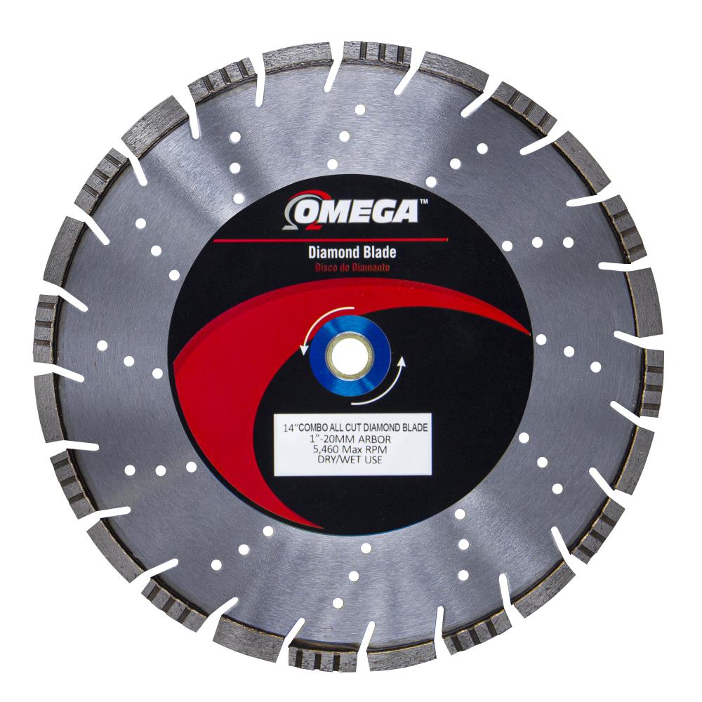 OMEGA 14-in Wet/Dry Turbo Rim Diamond Saw Blade