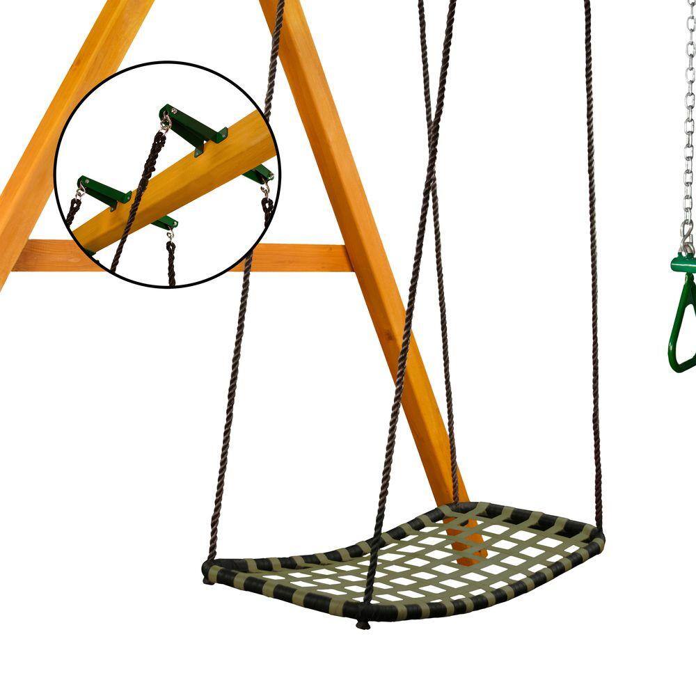 Gorilla Playsets 04-0031-BK/G/BK Chill ‘N Swing with Brackets