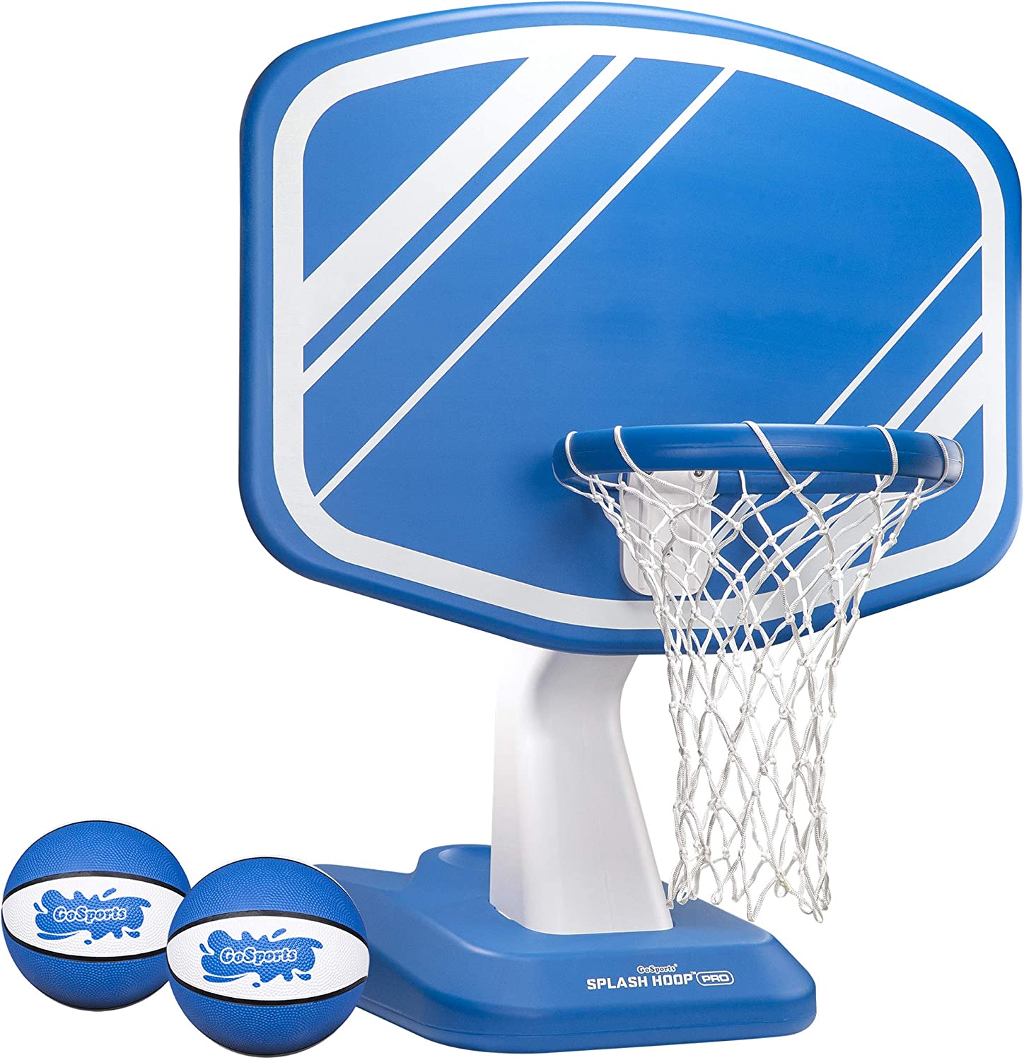 GoSports Splash Hoop Swimming Pool Basketball Game. Includes Poolside Water Basketball Hoop. 2 Balls and Pump