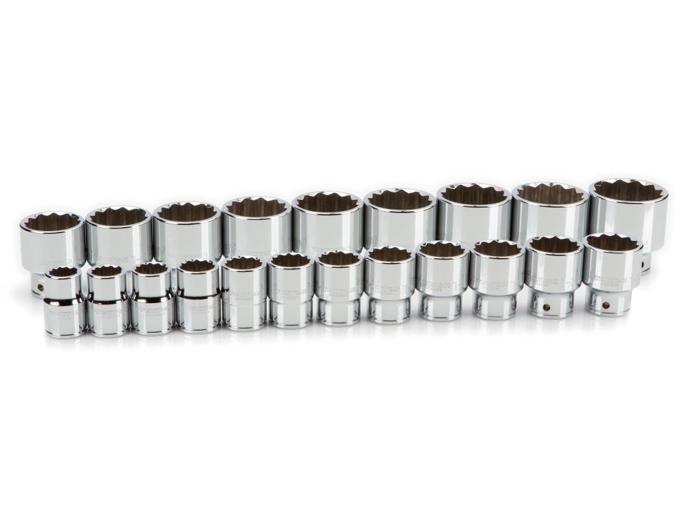 TEKTON 21-Piece Standard (SAE) 3/4-in Drive 12-point Set Intermediate Socket Set