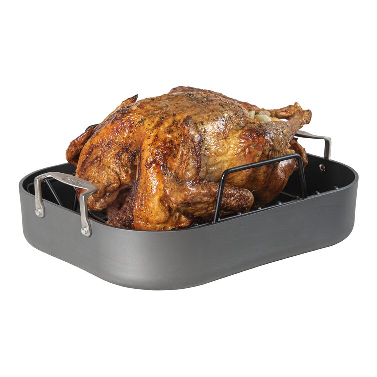 Viking Hard Anodized Nonstick Roasting Pan 16-Inch with Rack & Carving Set