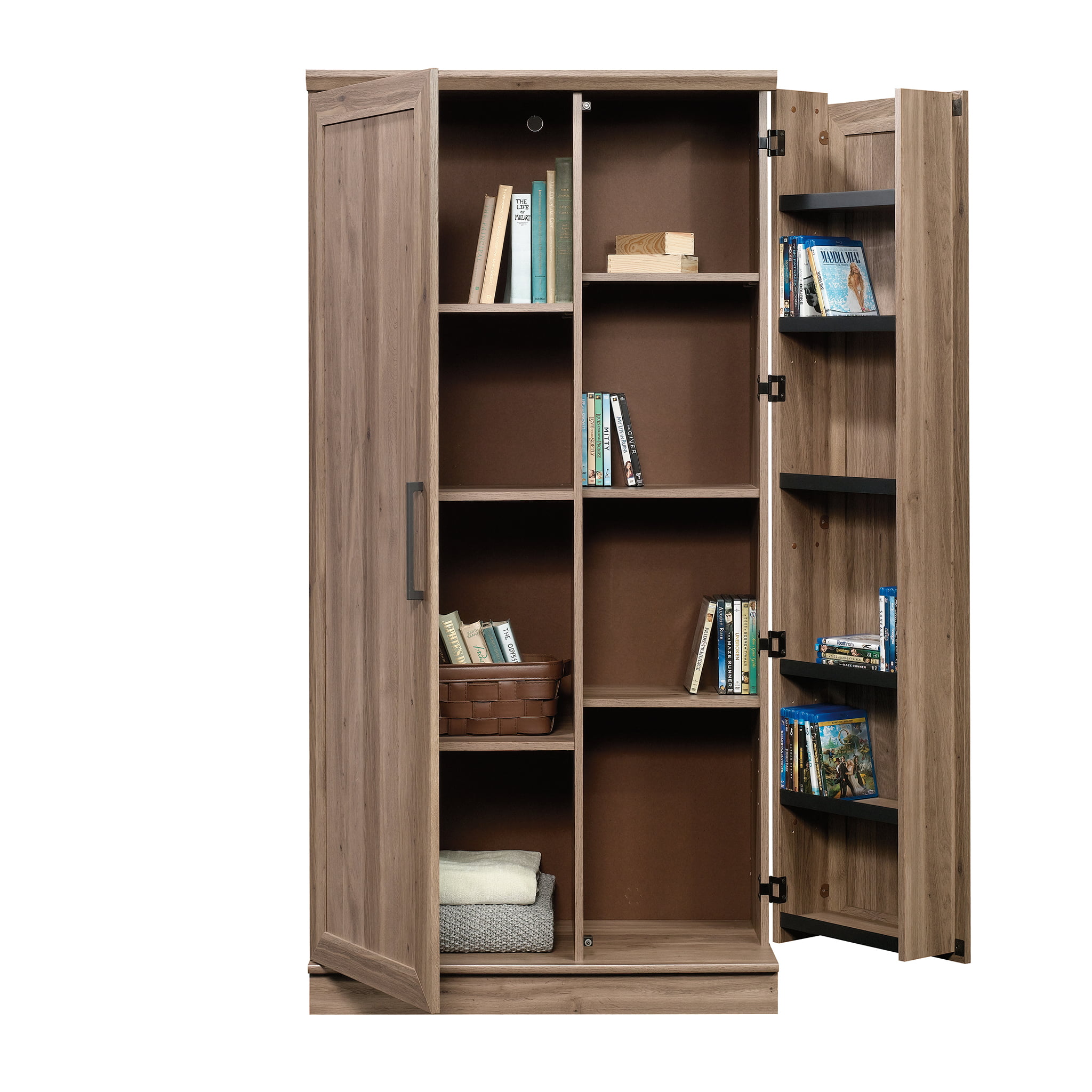 Sauder 422428 Homeplus Storage Cabinet. Salt Oak Finish