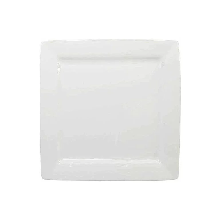 Better Homes & Gardens Square Dinner Plates. White. Set of 6