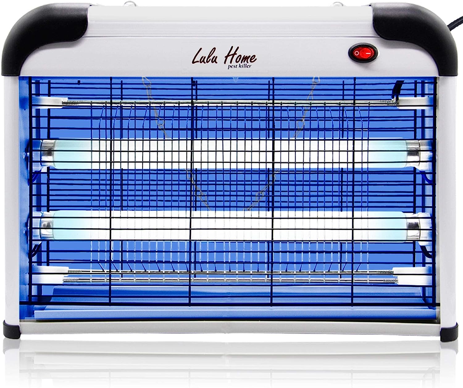 Lulu Home Electric Bug Zapper. Aluminium Indoor Insect Killer for Mosquito. Bug. Fly with Powerful 2800V Grid 20W Bulbs